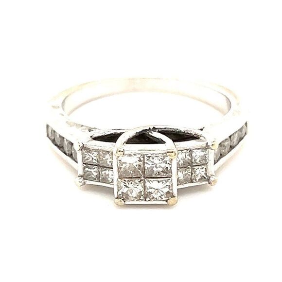 Ring Jewelry - 1 Carat Past, Present, Future 14k Diamond Ring